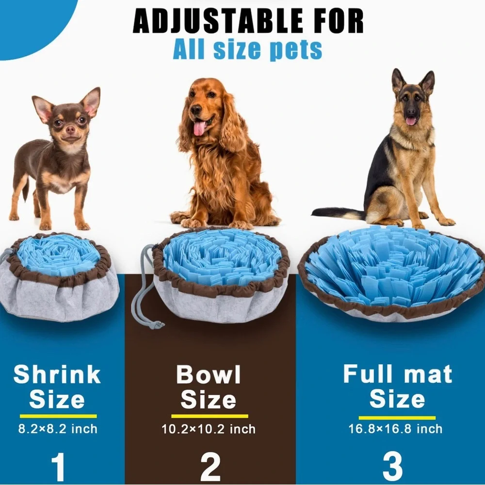 Barkz Adjustable Snuffle Mat For Dog -EnrichmentToy NWOB